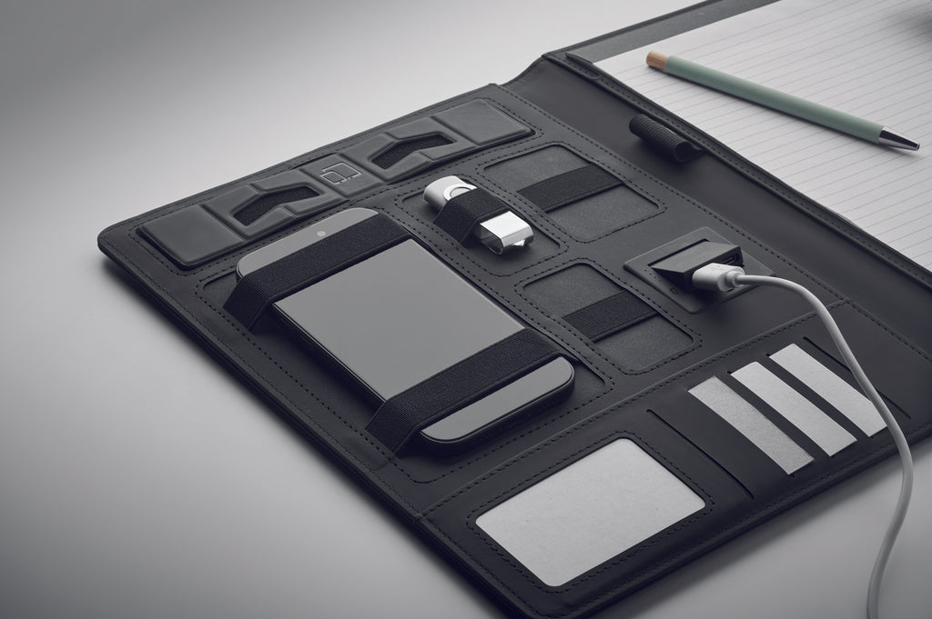 Dosar A4 cu încărcător wireless