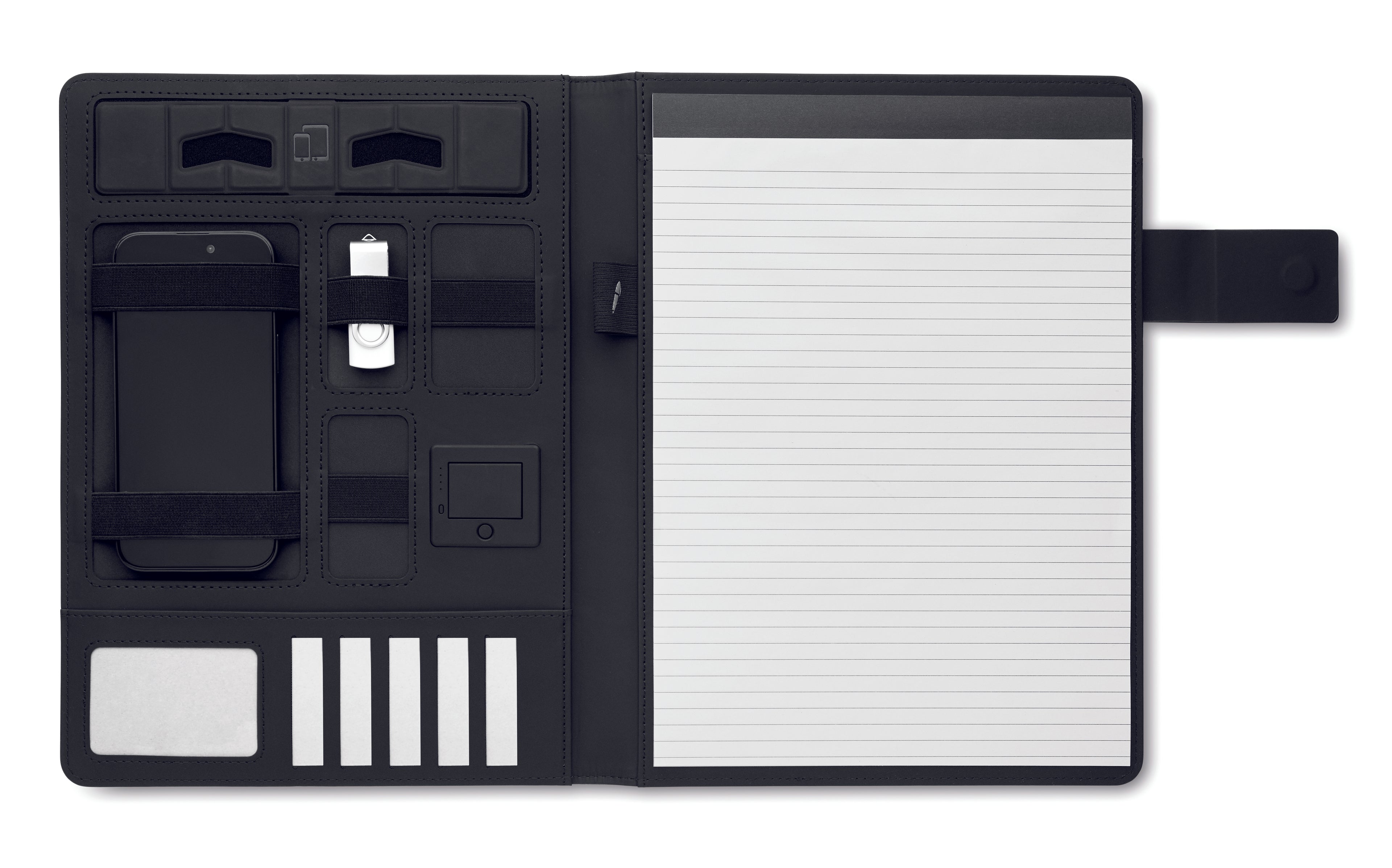 Dosar A4 cu încărcător wireless