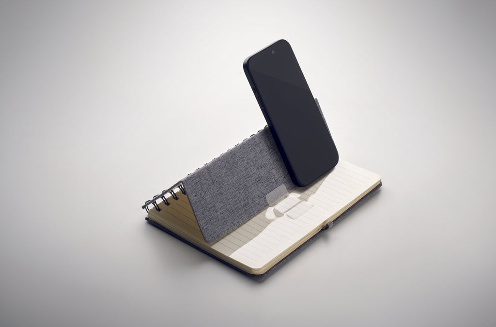 Notebook A5 cu suport pentru te