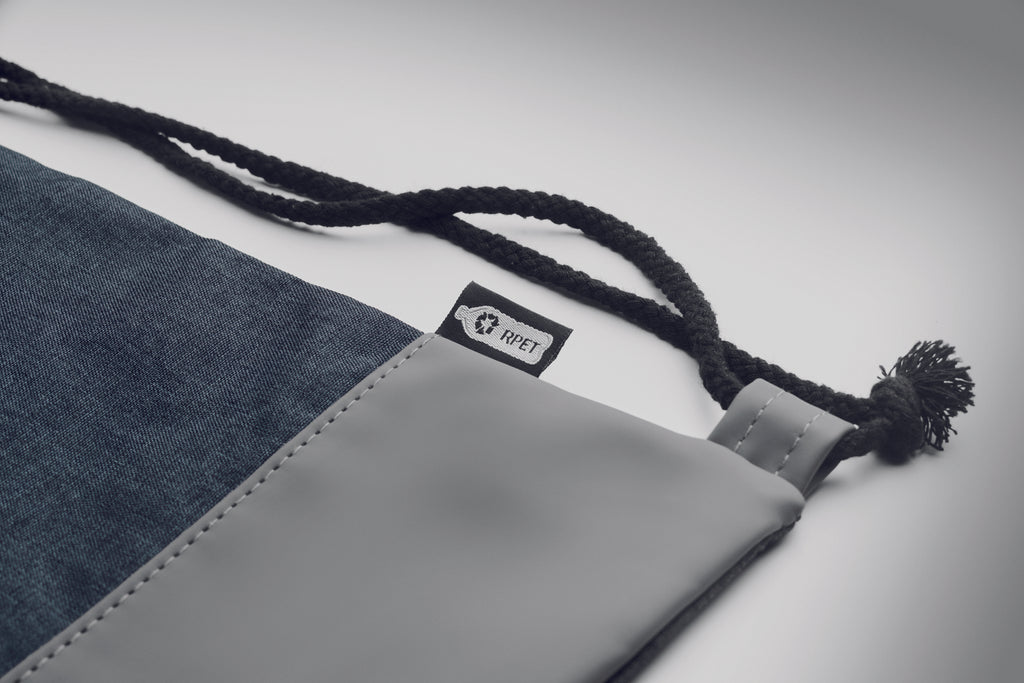 Rucsac cu șnur în 2 tonuri RPET