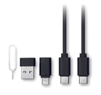 Set conector cablu 4 în 1 15W