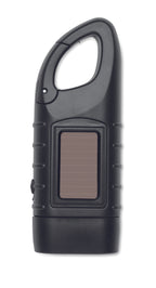 Lanternă solară cu manivelă din