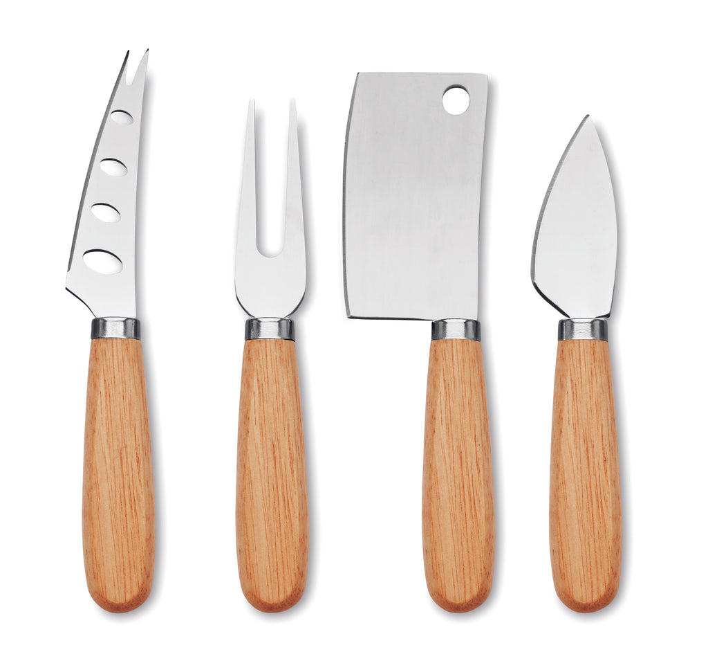 Set de 4 cuțite de brânză