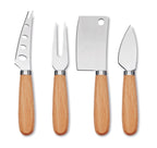 Set de 4 cuțite de brânză