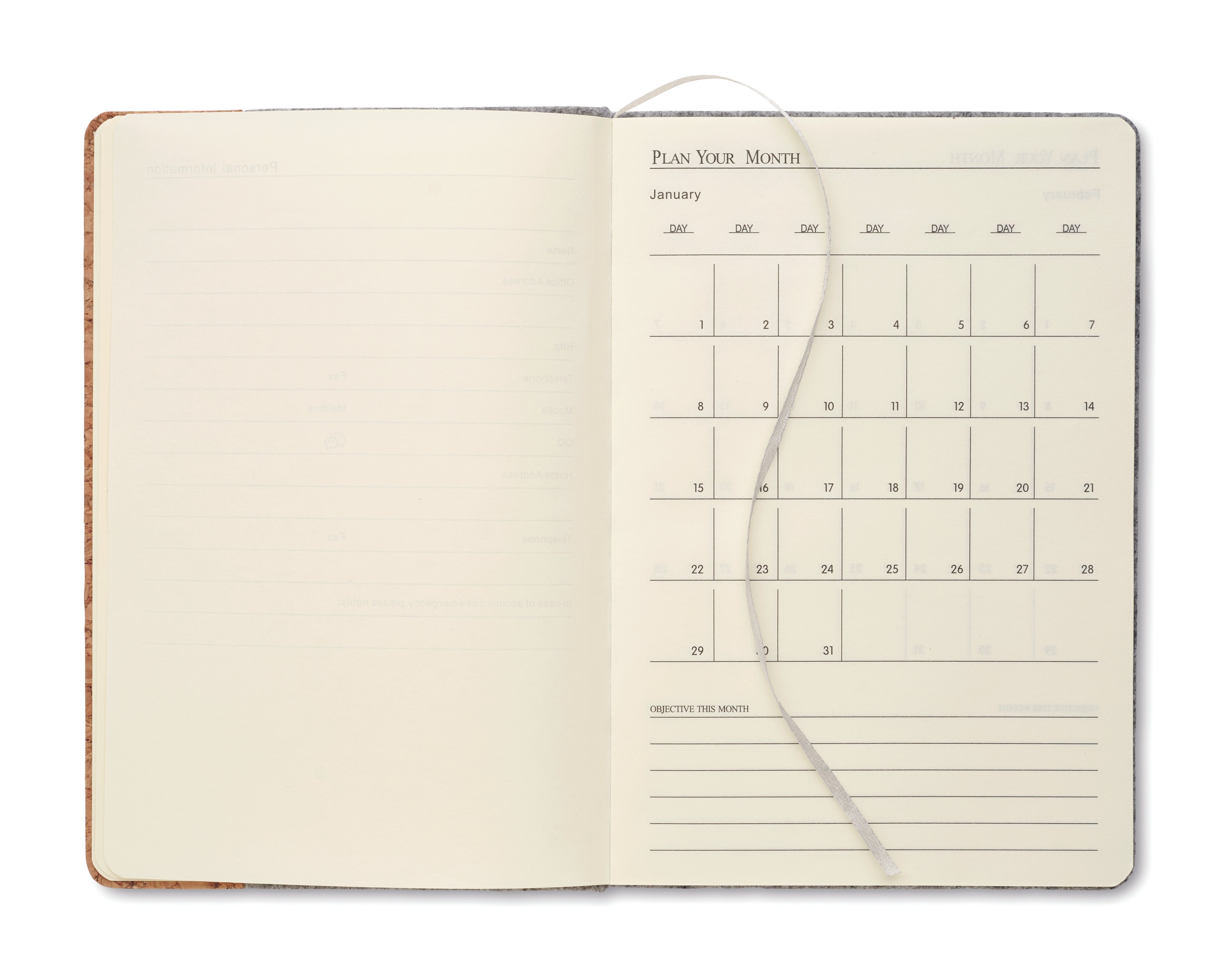 Caiet A5 RPET din plută