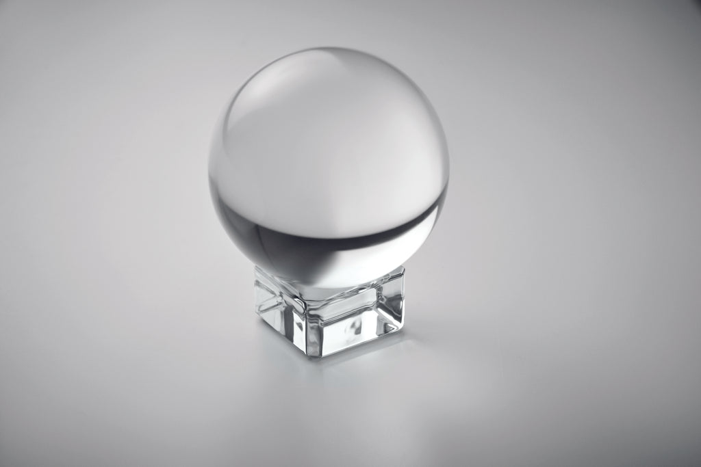 Trofeu rotund din sticlă