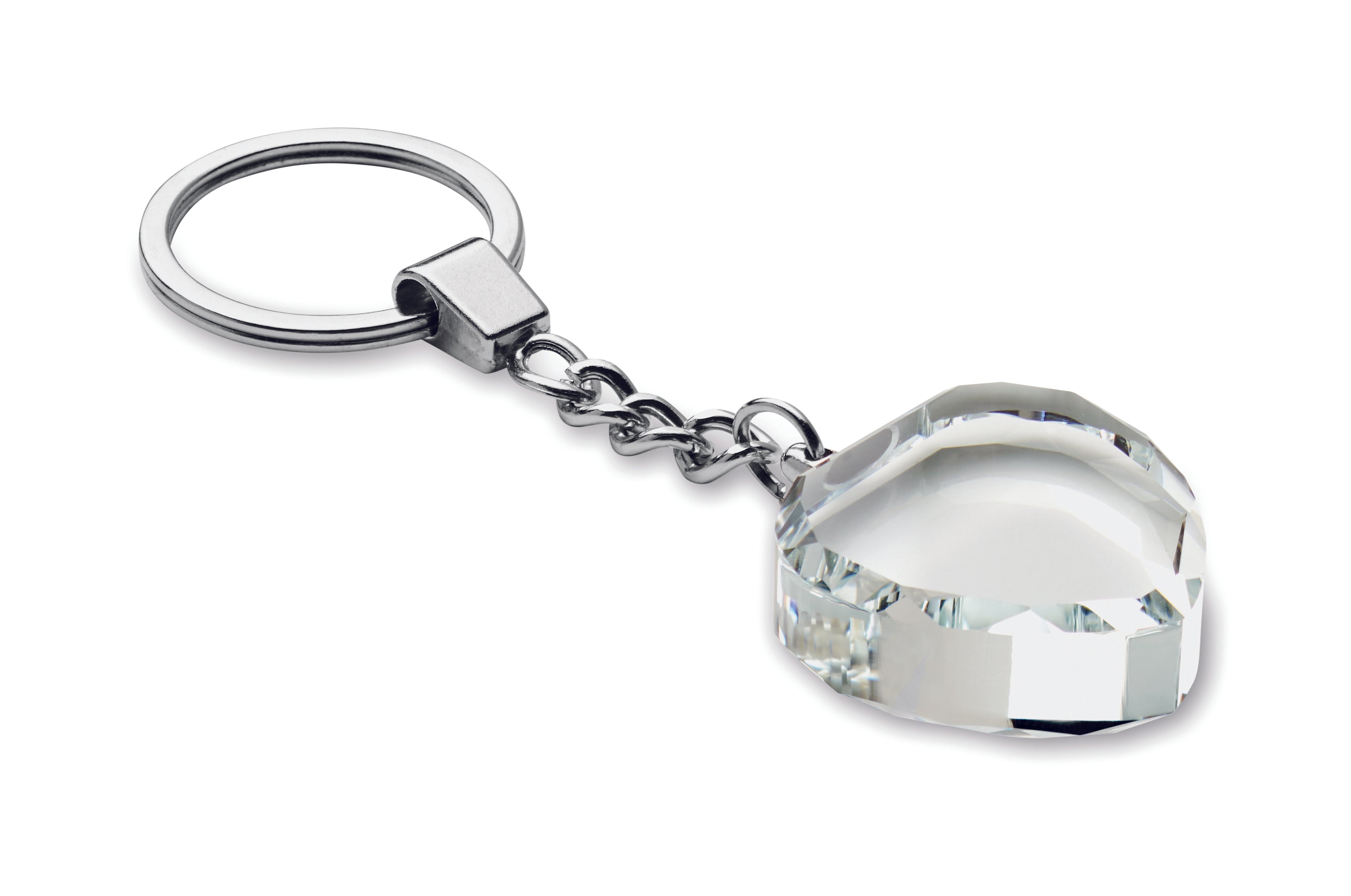 Breloc sticlă trofeu inimă