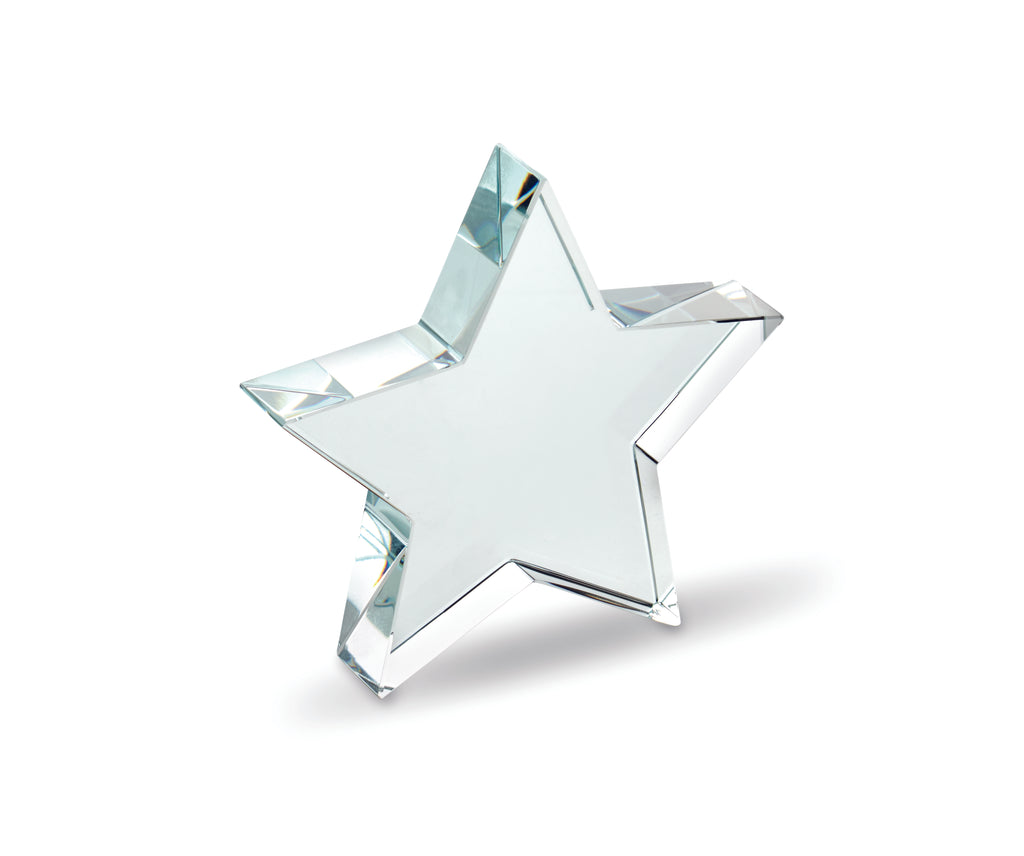 Trofeu stea din sticlă
