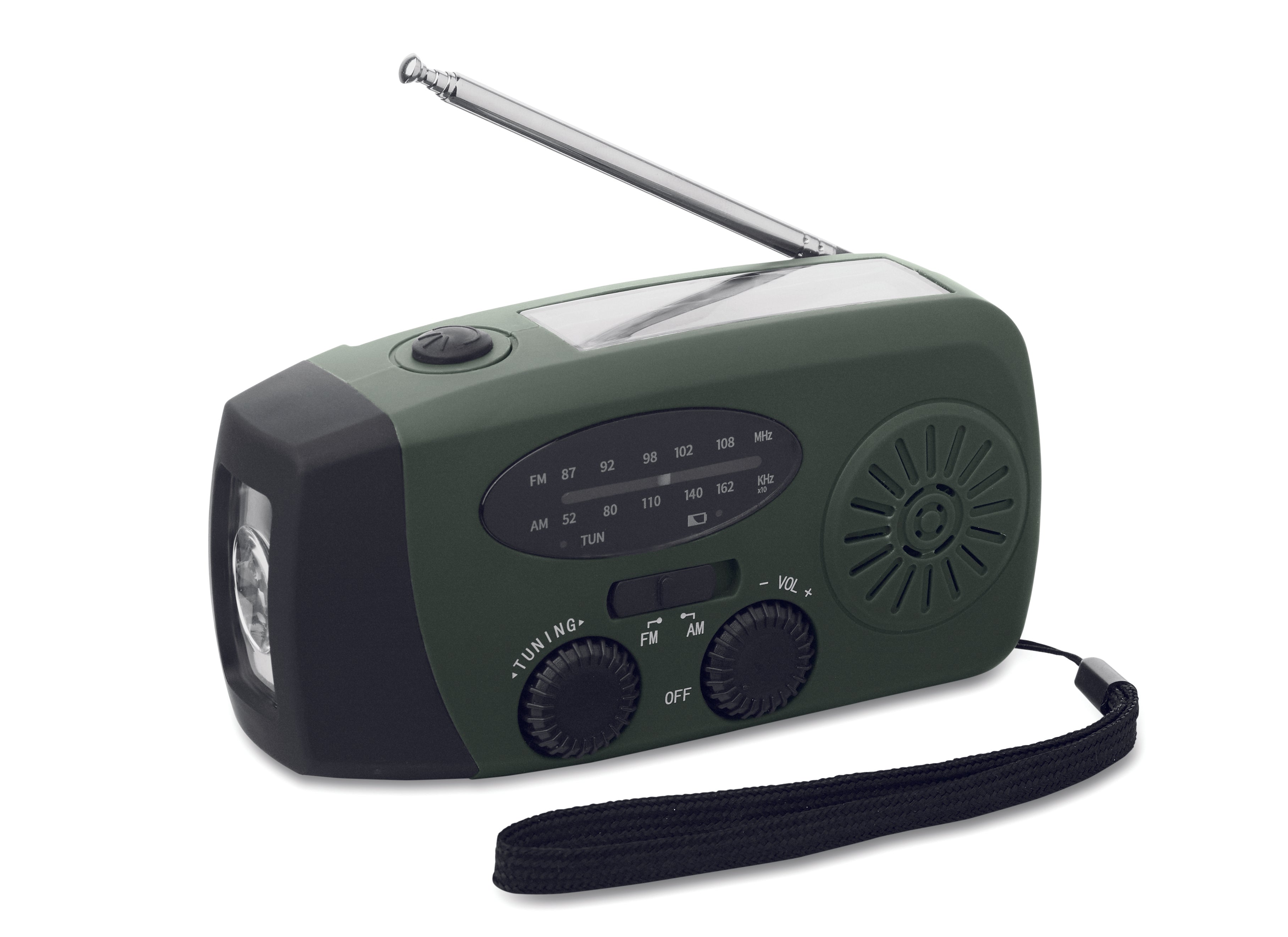 Radio portabil cu lanternă LED