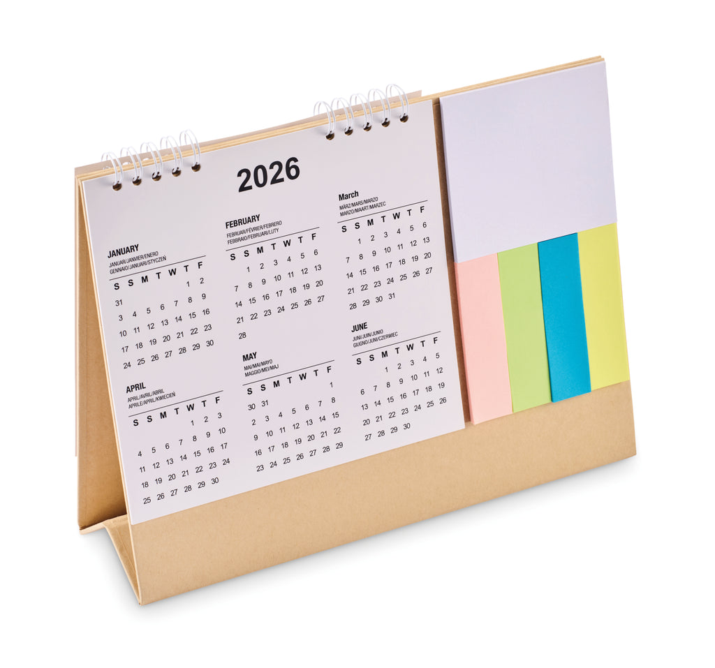 Calendar de birou cu memopad