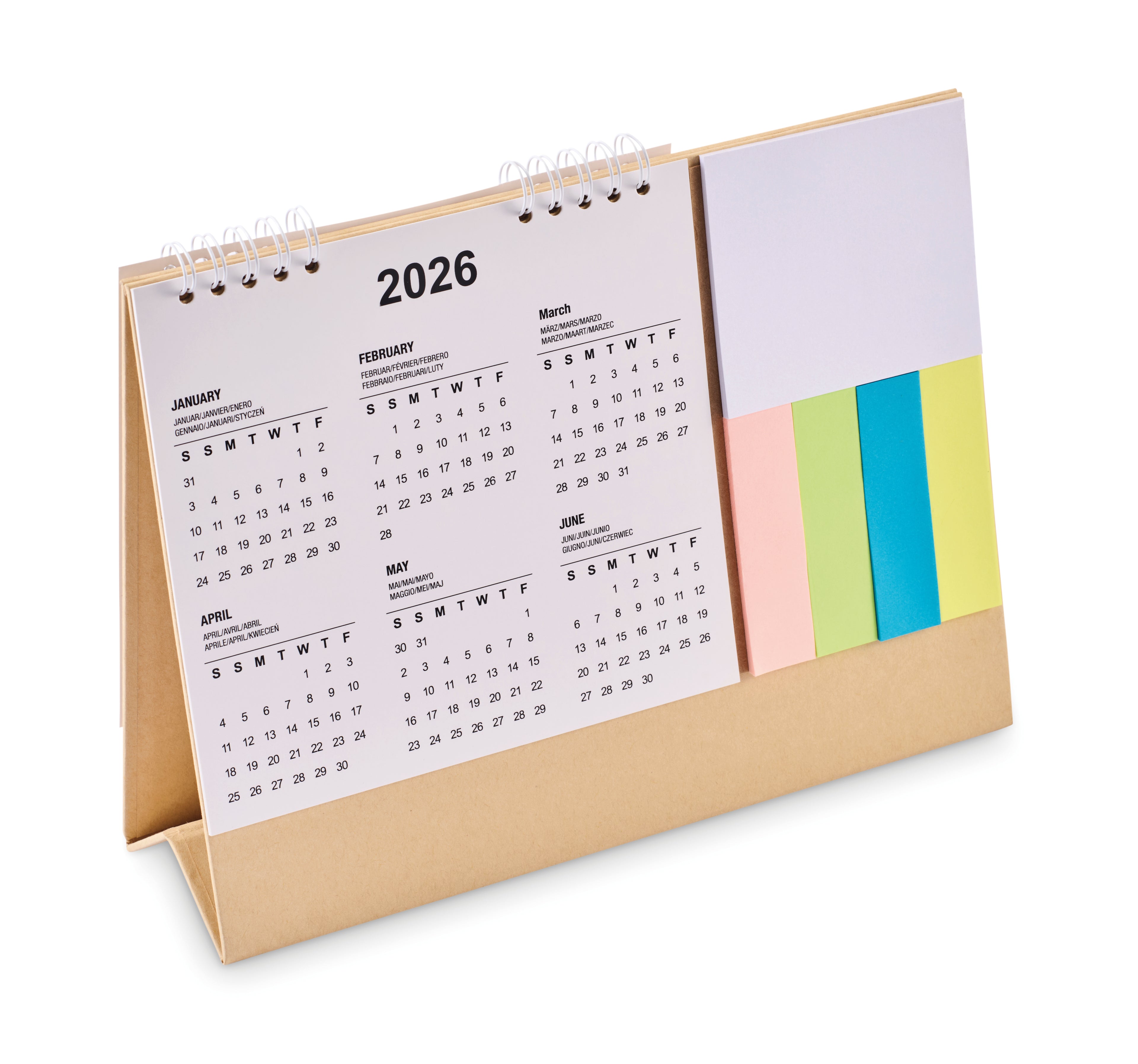 Calendar de birou cu memopad