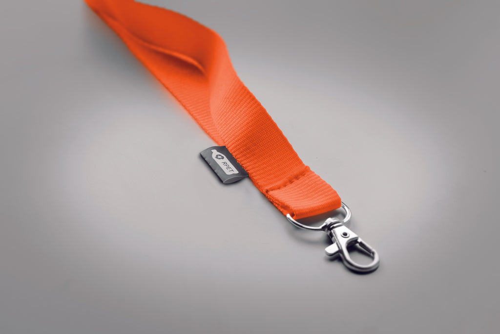 Lanyard din RPET cu carabină