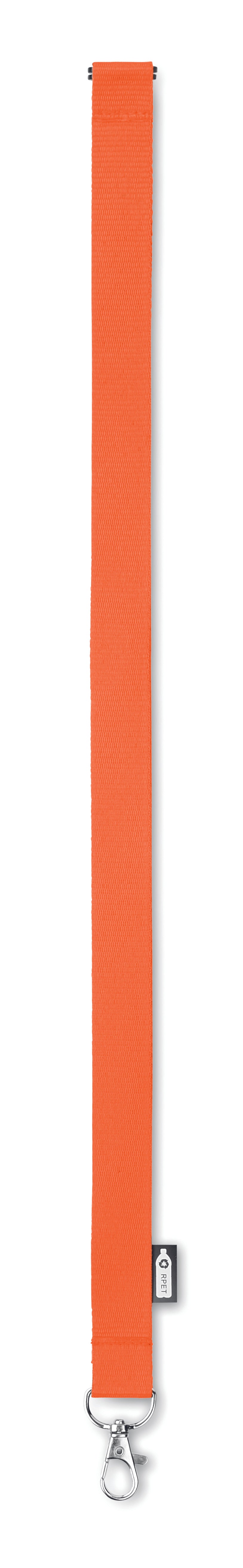 Lanyard din RPET cu carabină