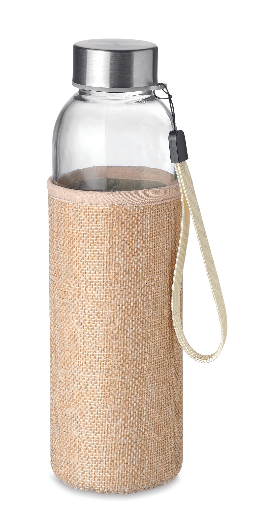 Recipient din sticlă în husă