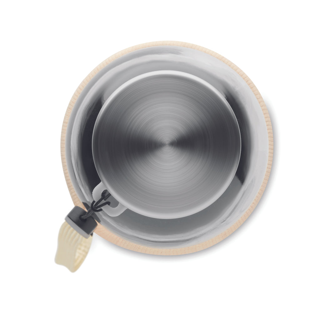 Recipient din sticlă în husă