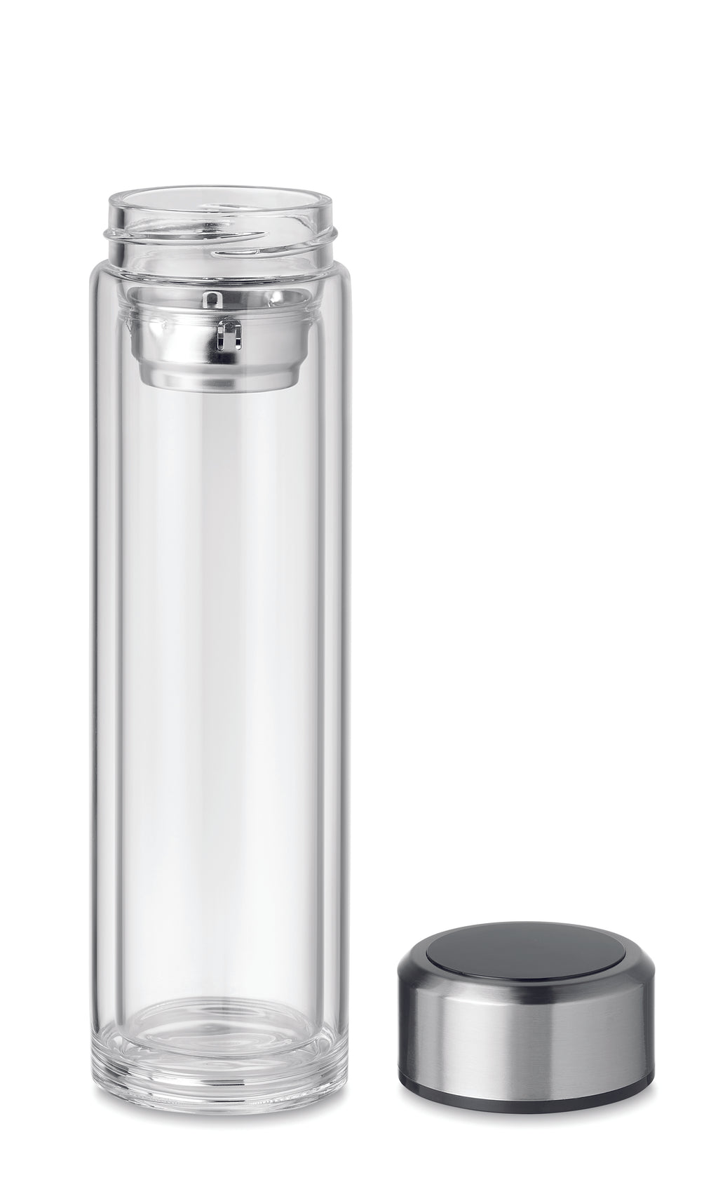 Recipient cu termometru tactil