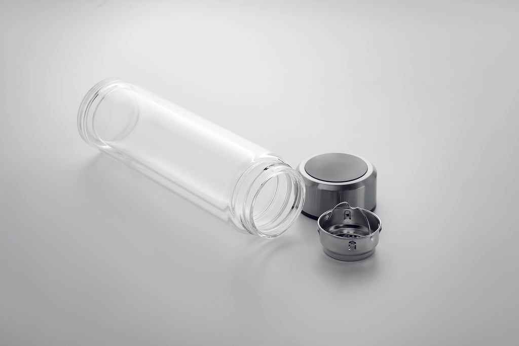 Recipient cu termometru tactil