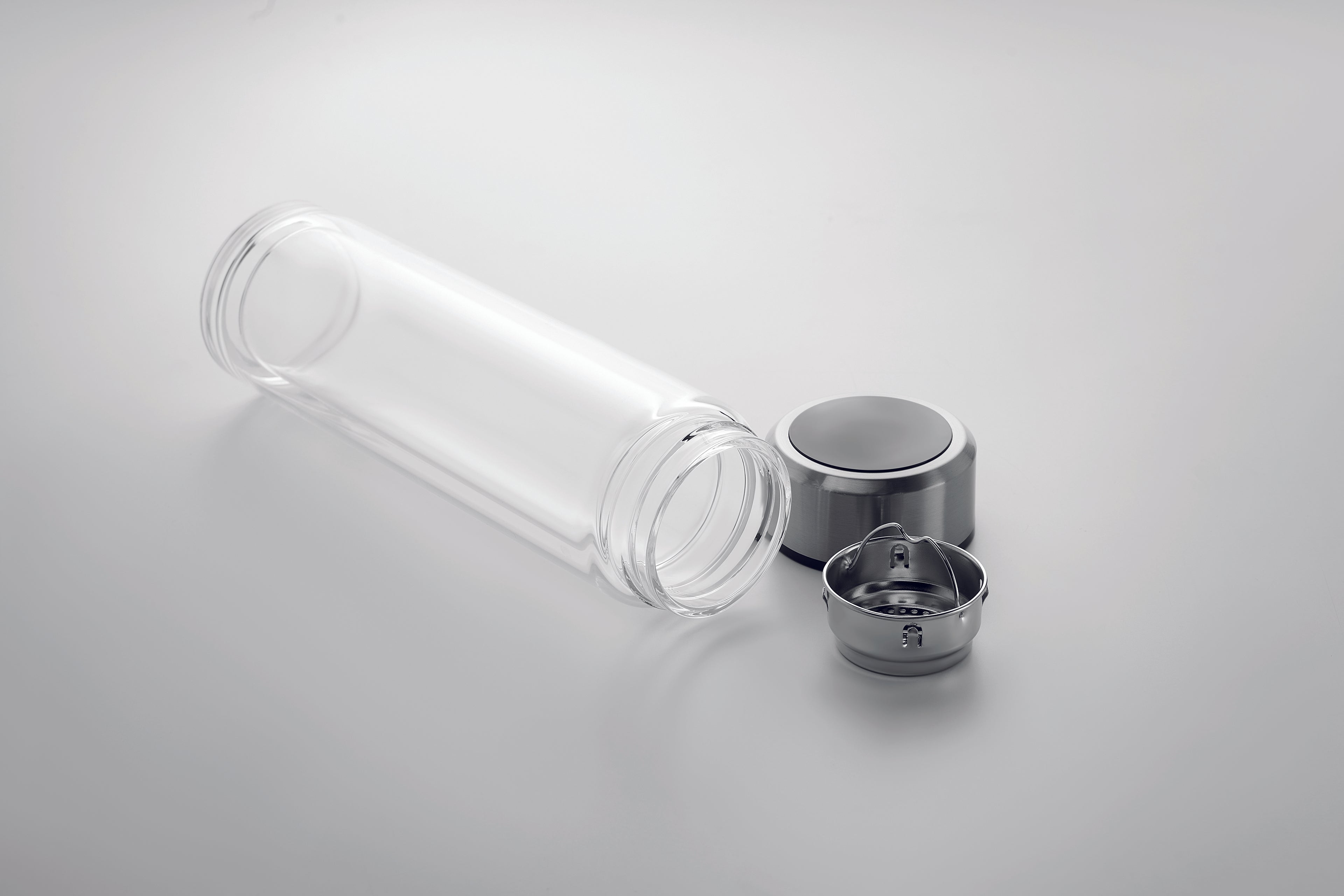 Recipient cu termometru tactil