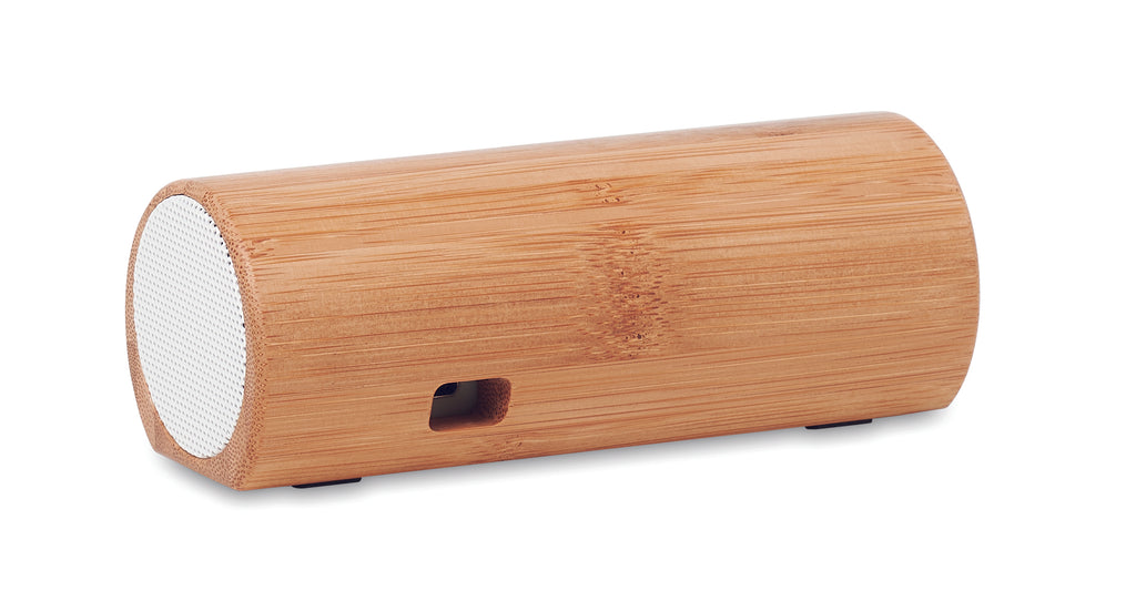 Boxă wireless din bambus 2x5W