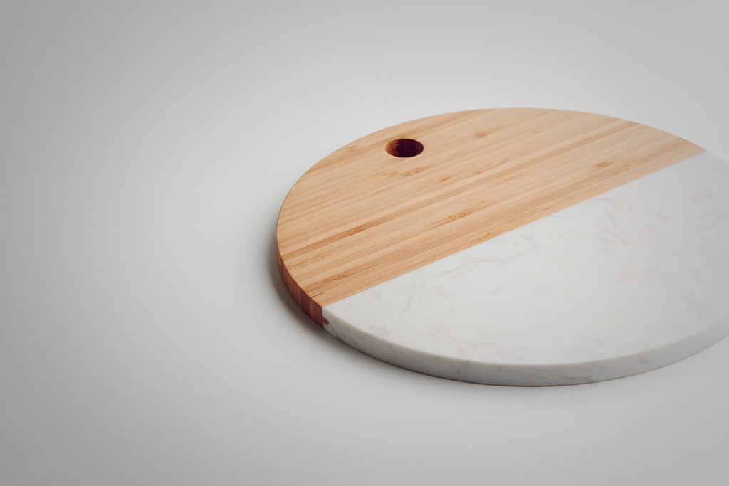 Platou din marmură/ bambus