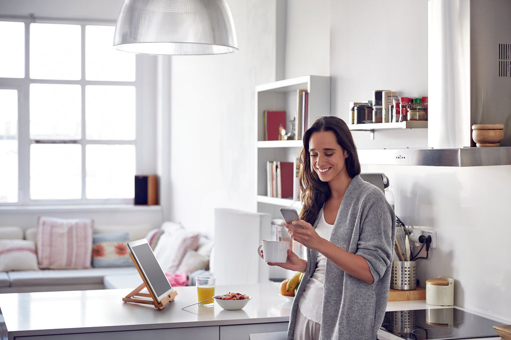 Suport tabletă din bambus