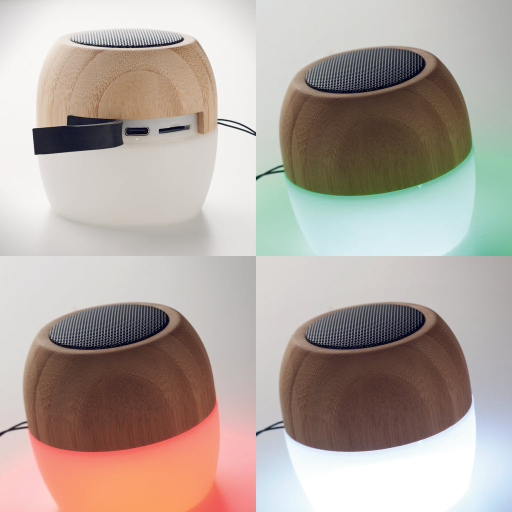 Boxă wireless din bambus 5.0