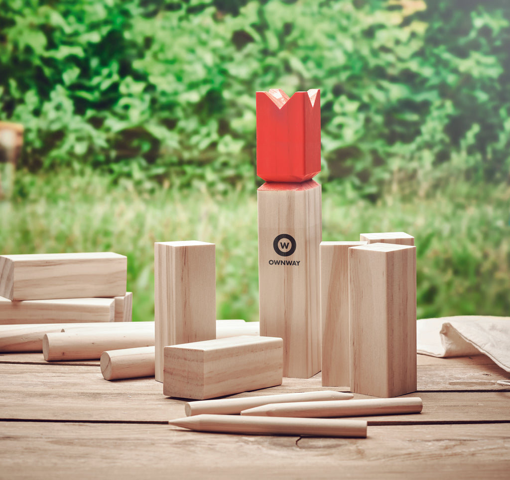 Joc șah viking din lemn de pin