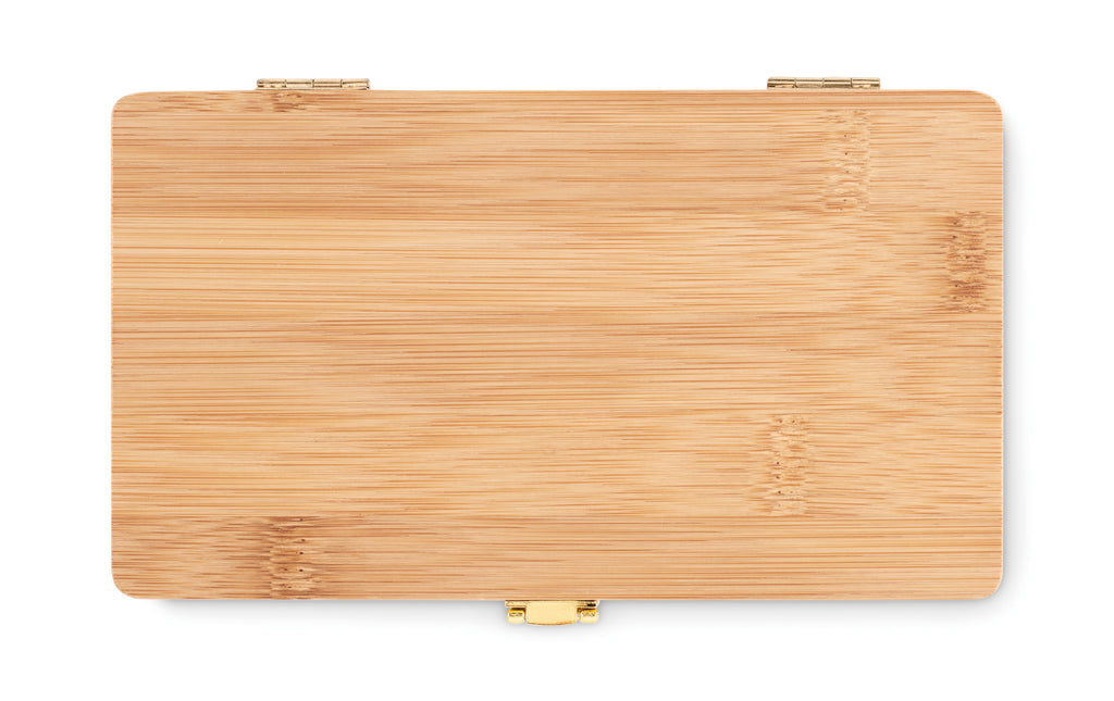 Set de unelte în cutie bambus