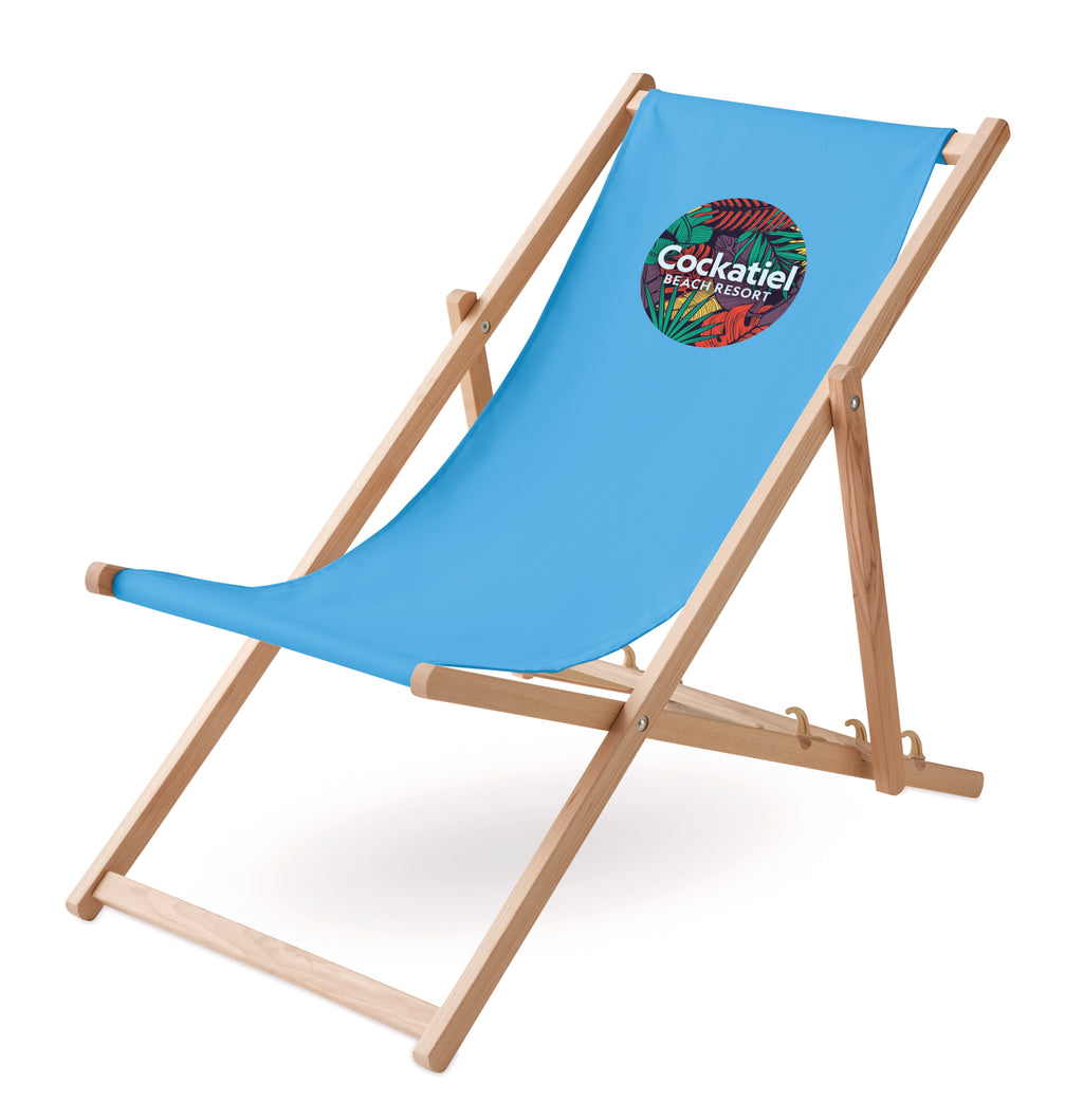 Șezlong de plajă din lemn