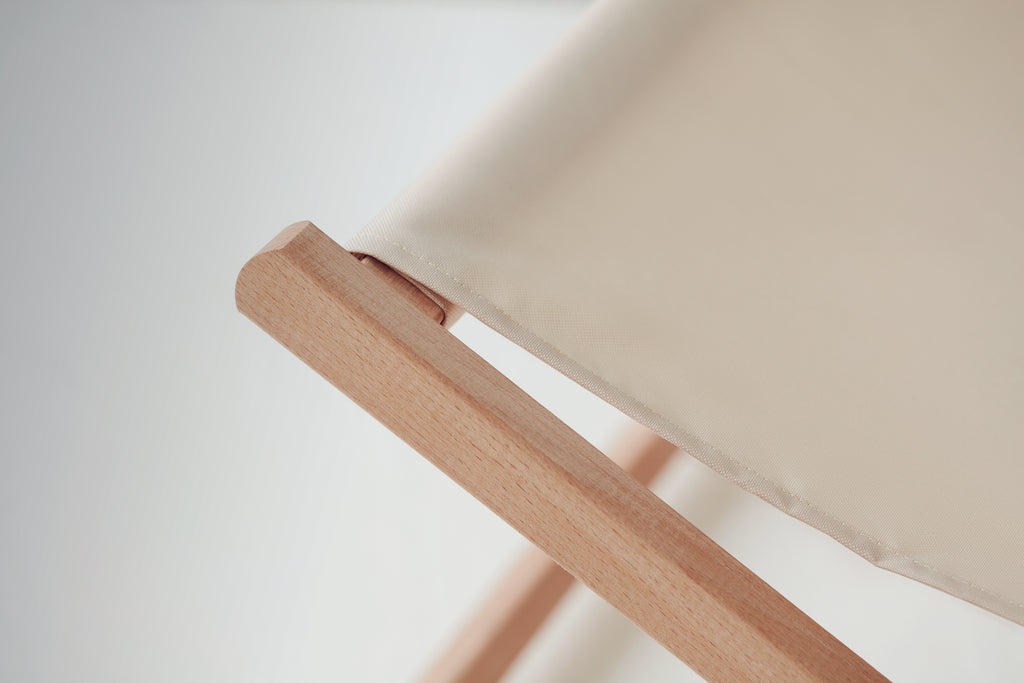 Șezlong de plajă din lemn