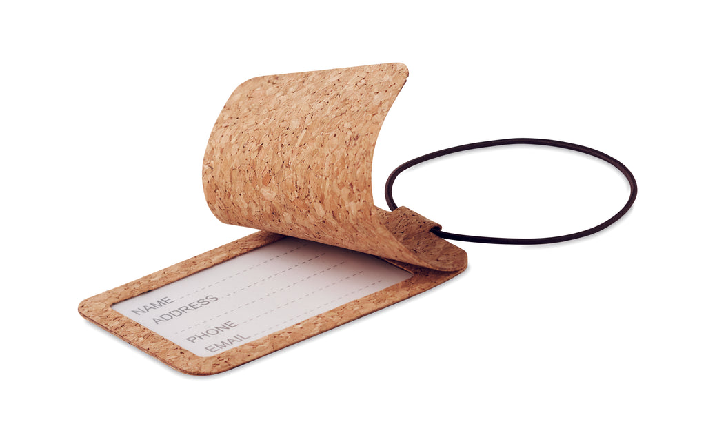 Etichetă bagaje din plută