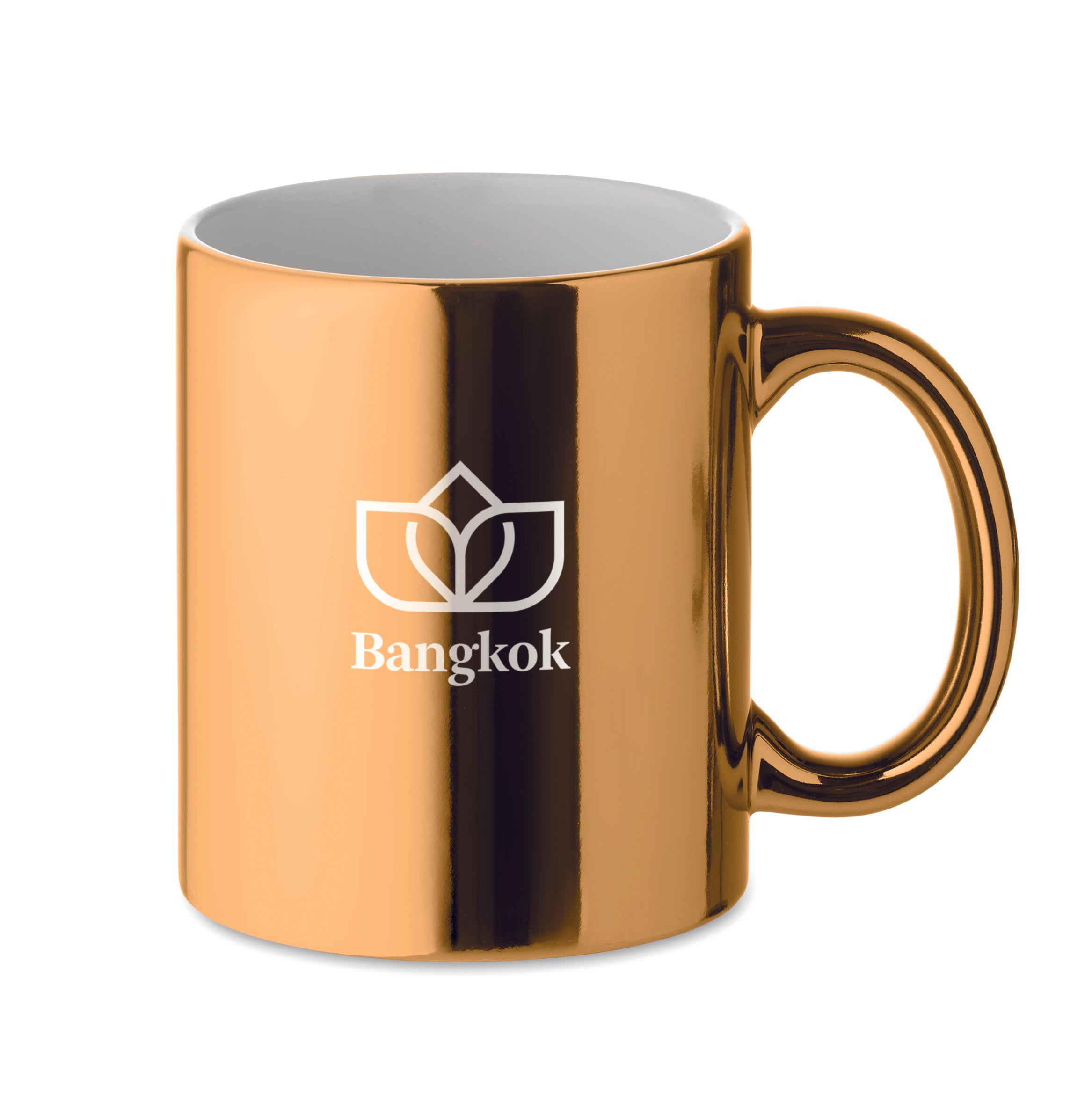 Cană metalică din ceramică