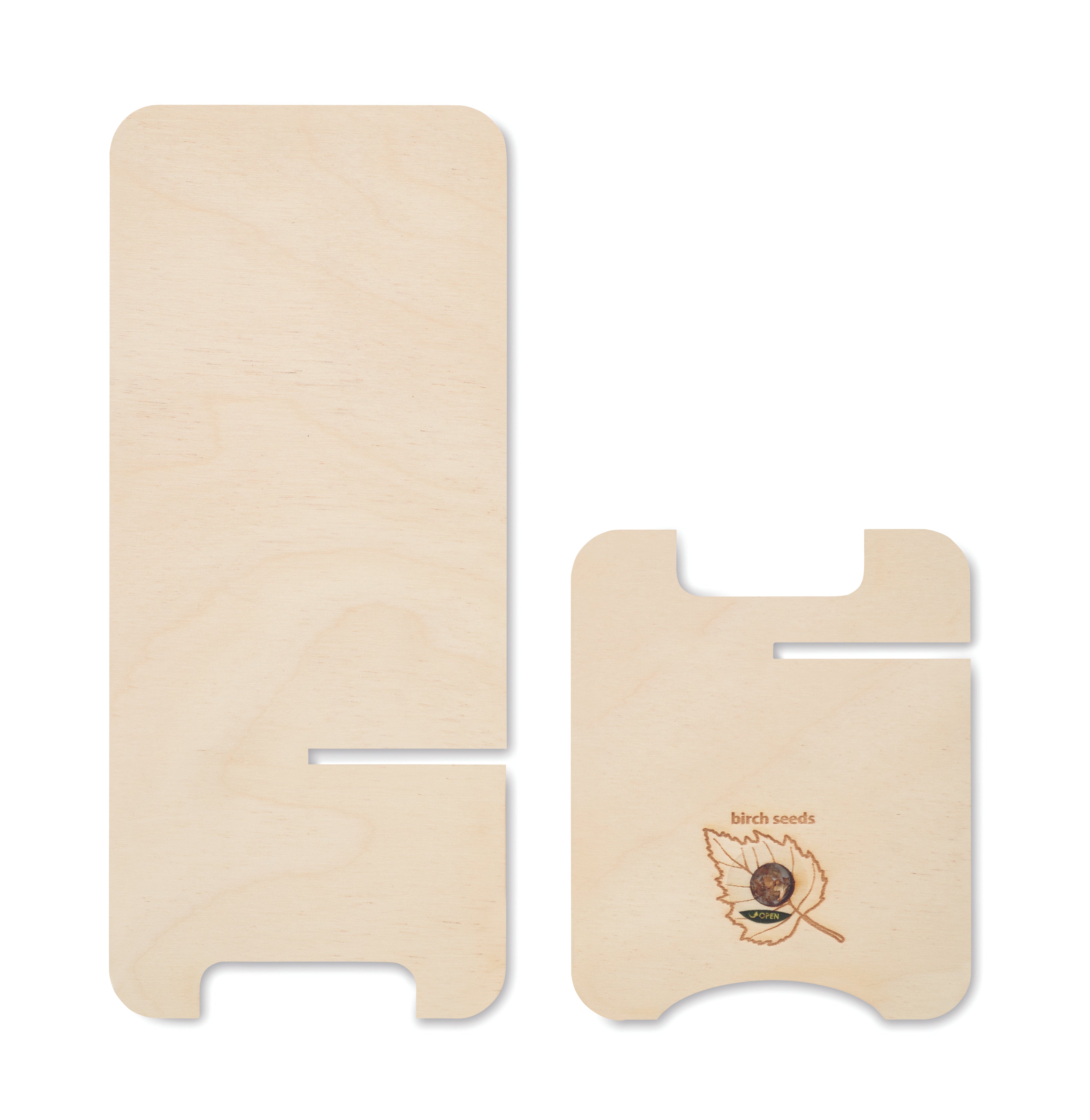 Suport de telefon din mesteacan