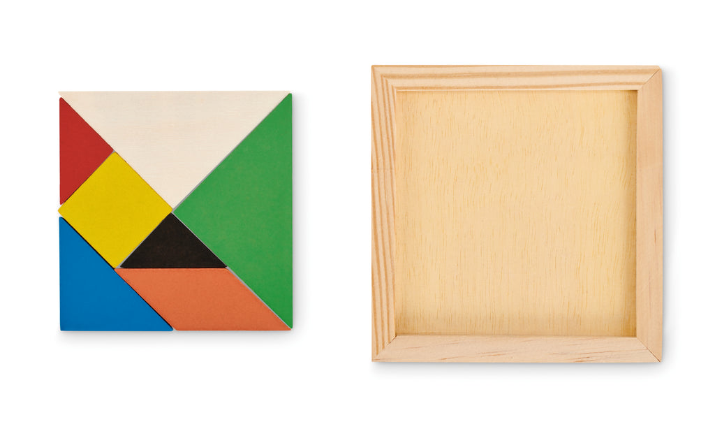 Puzzle Tangram în lemn