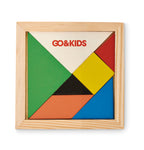 Puzzle Tangram în lemn