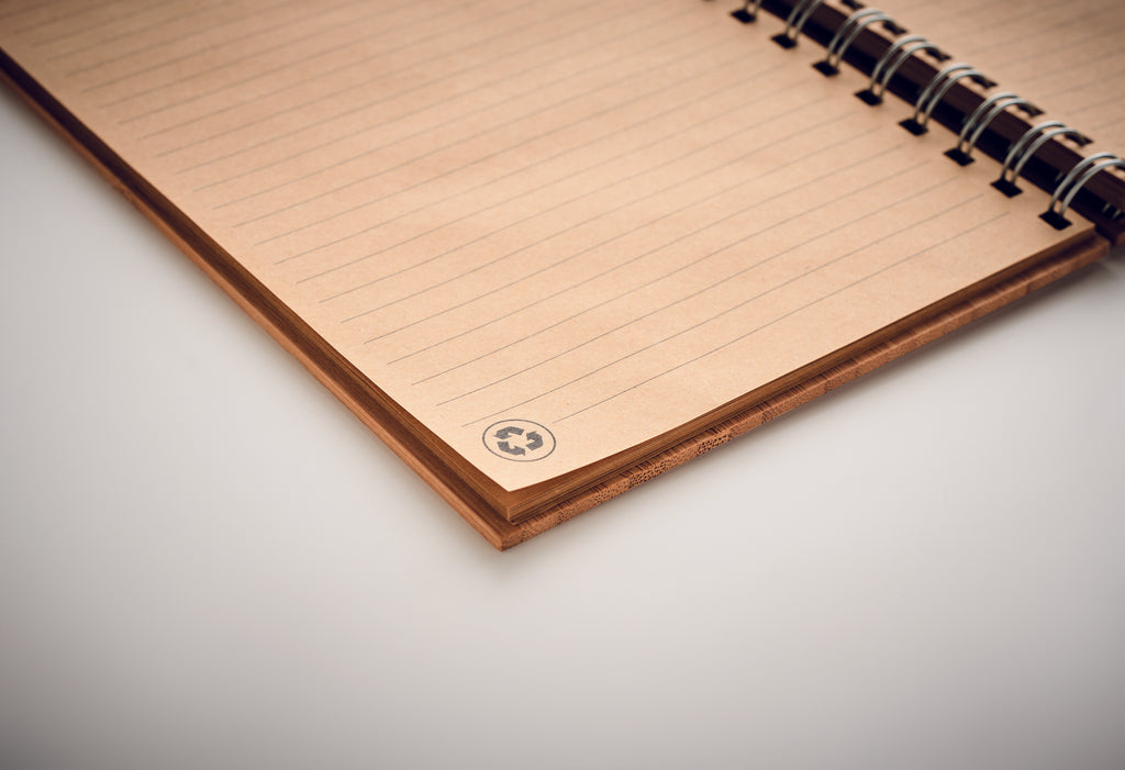 Notes A5 din bambus cu spira