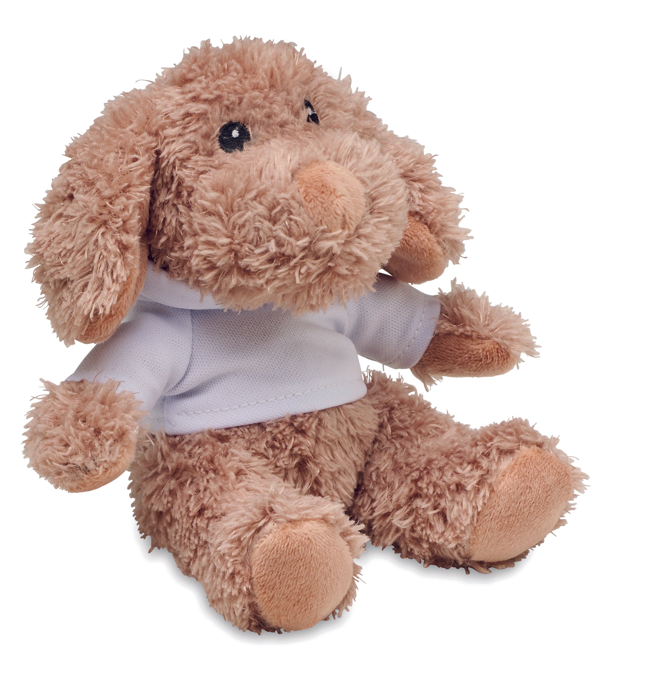 Căteluș de pluș cu hanorac