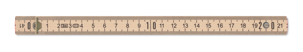 Riglă de tâmplar din lemn 2m