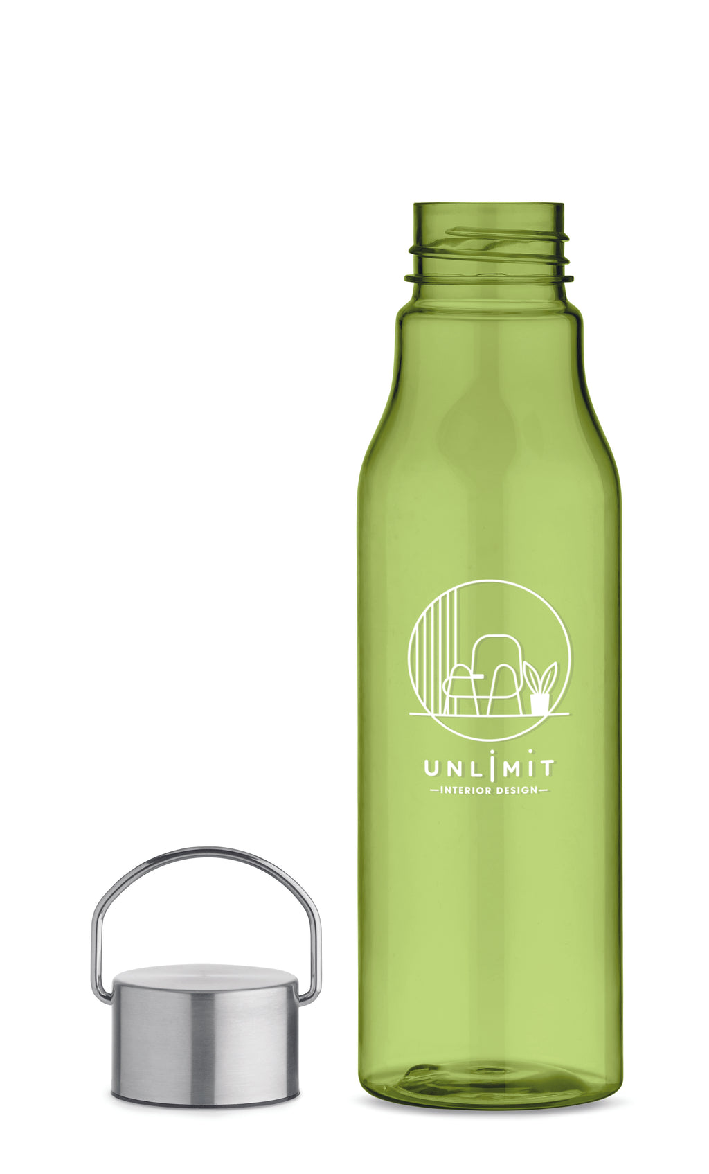 Sticlă RPET cu capac PP 600 ml