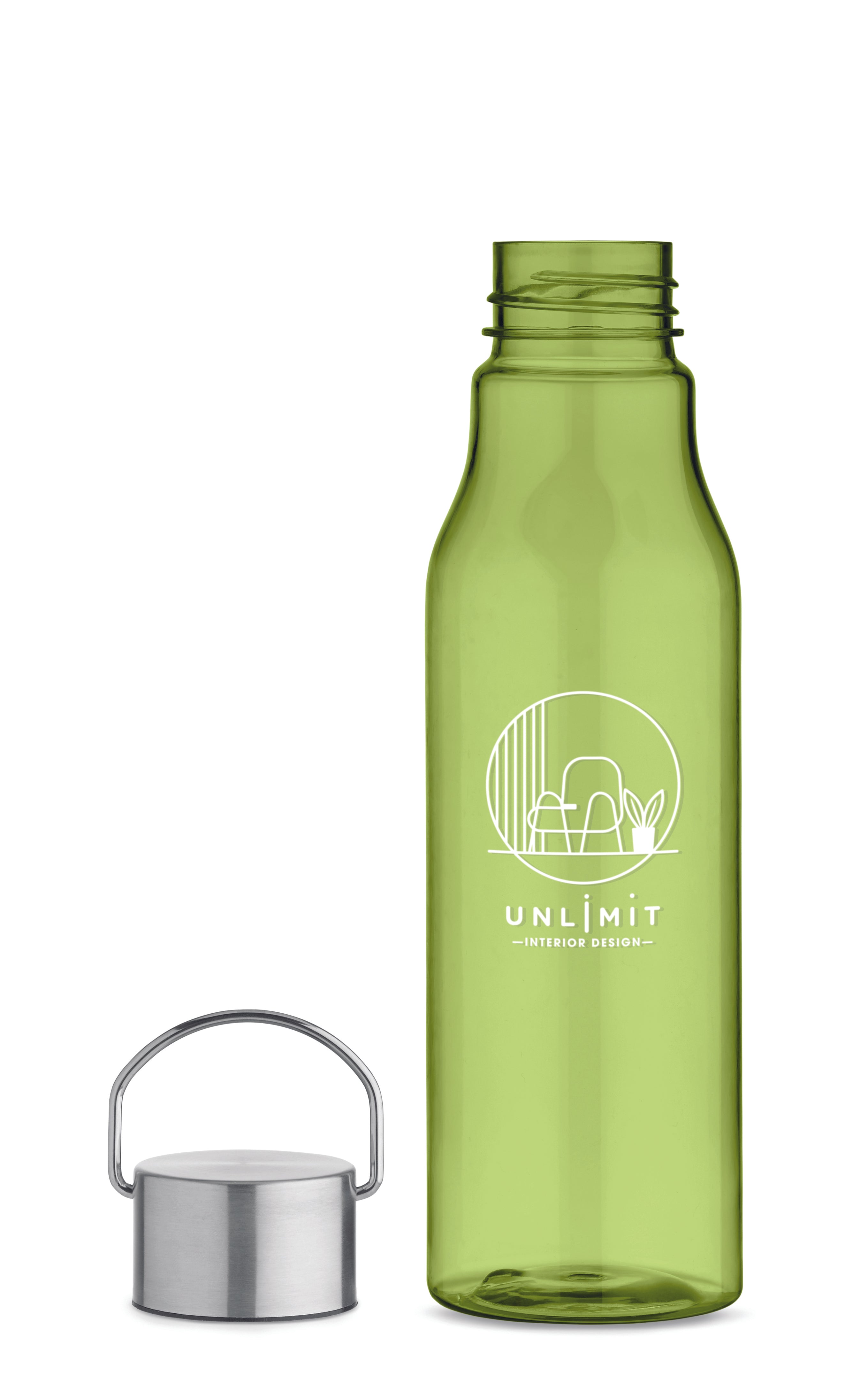 Sticlă RPET cu capac PP 600 ml