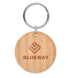 Breloc rotund din bambus