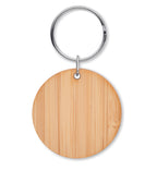 Breloc rotund din bambus
