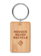 Breloc dreptunghiular din bambu