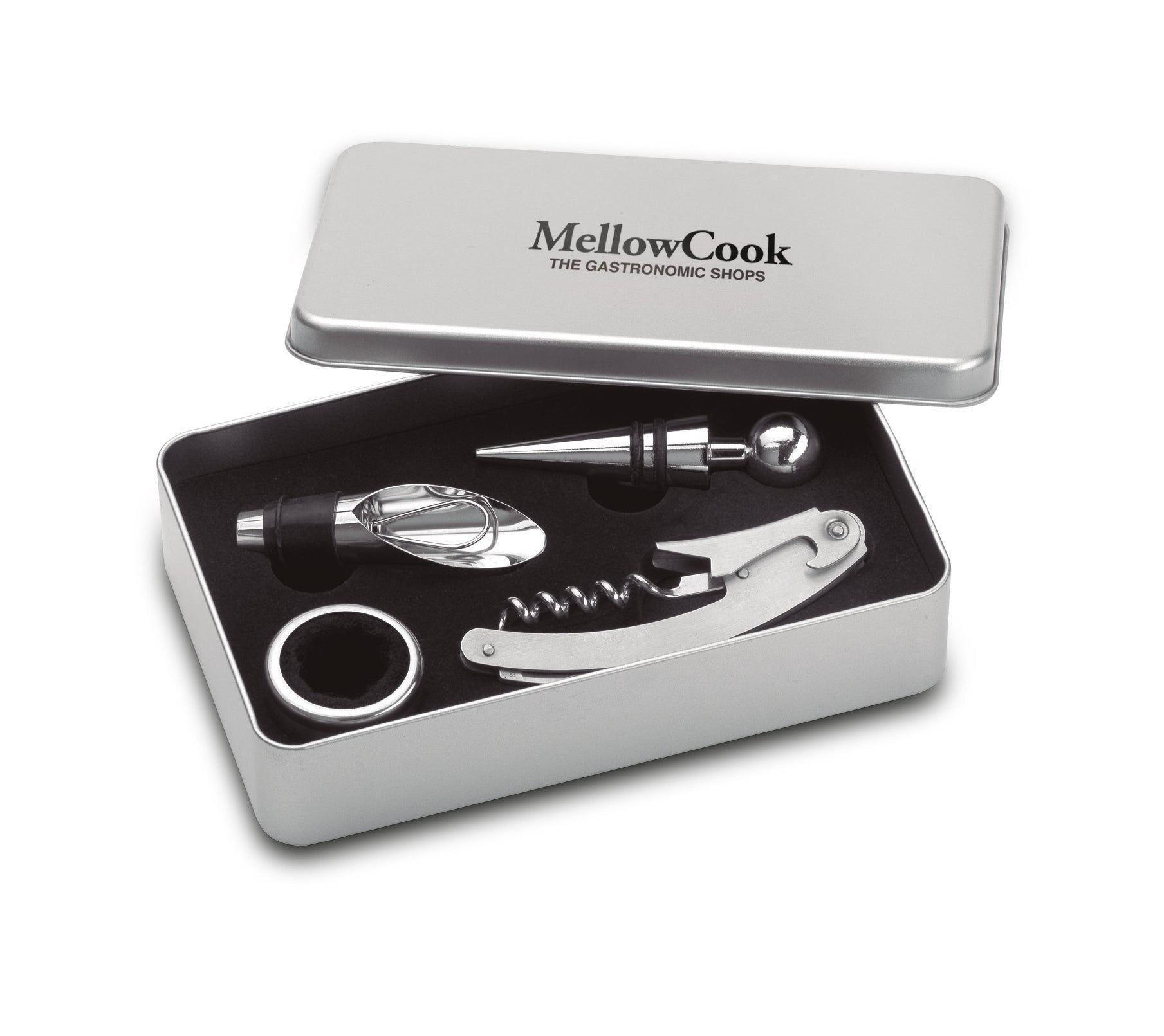 Set vin în cutie metalică