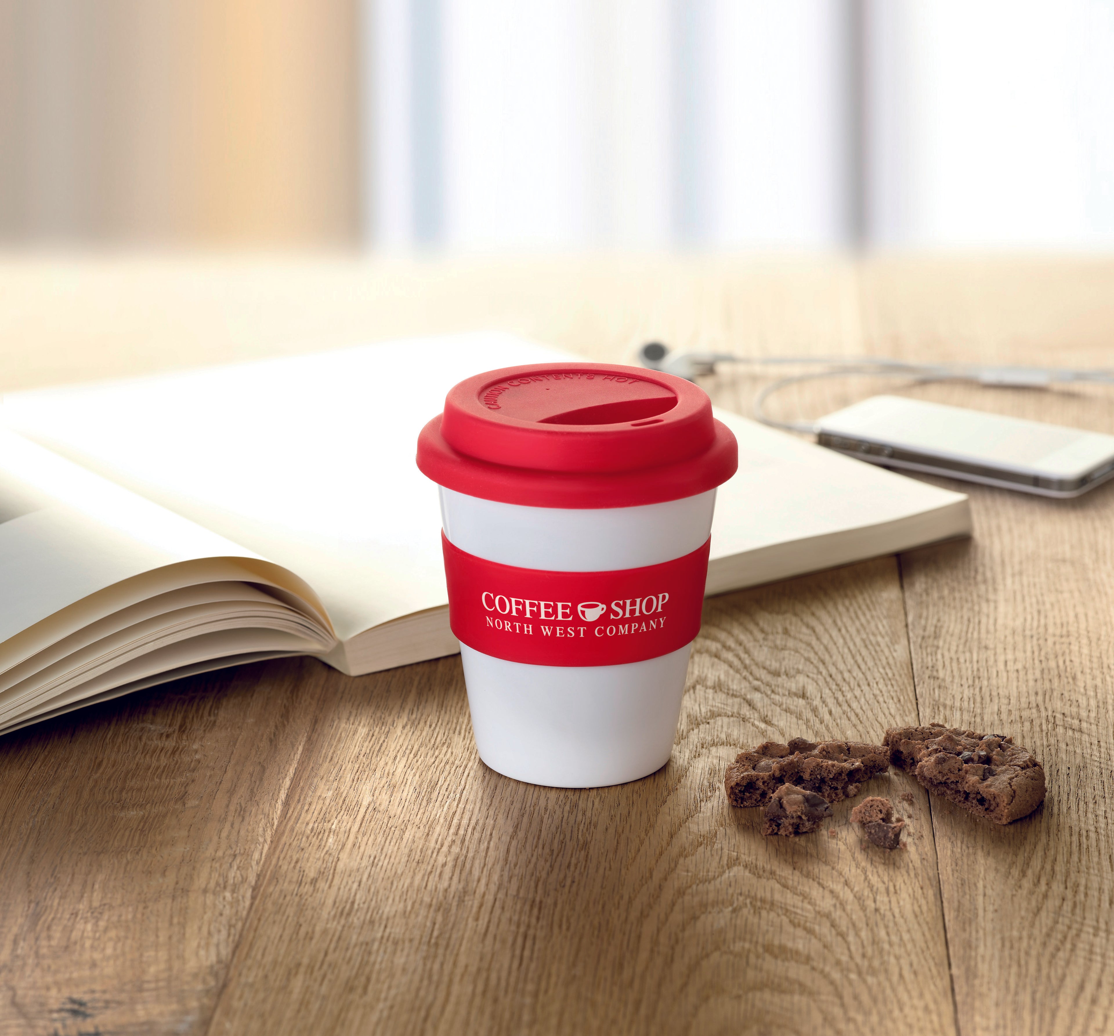 Pahar din PP cu capac silicon