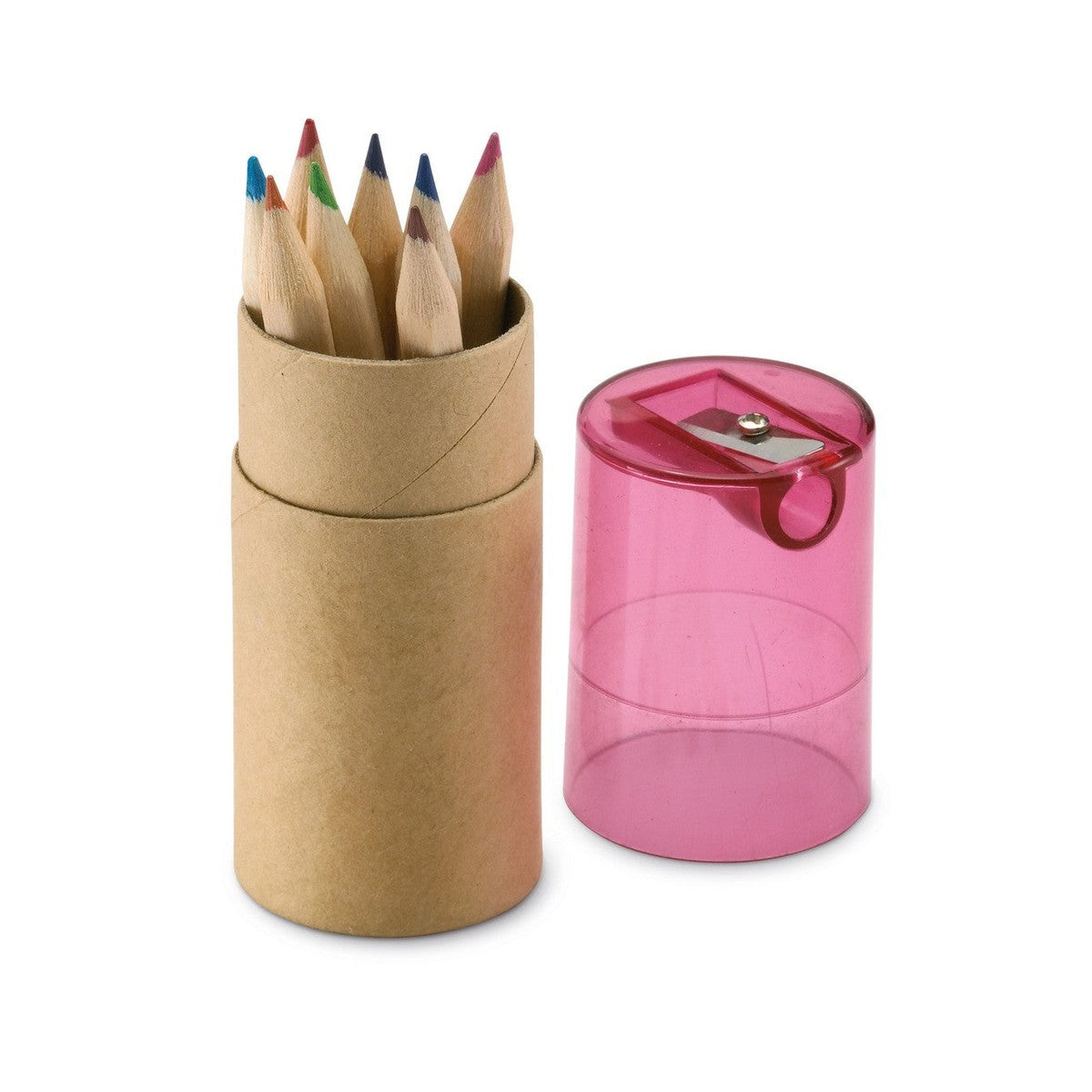 12 creioane colorate în tub