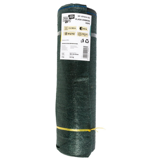 Plasa de umbrire Micul Fermier, 2x100m, 80g/mp 80%