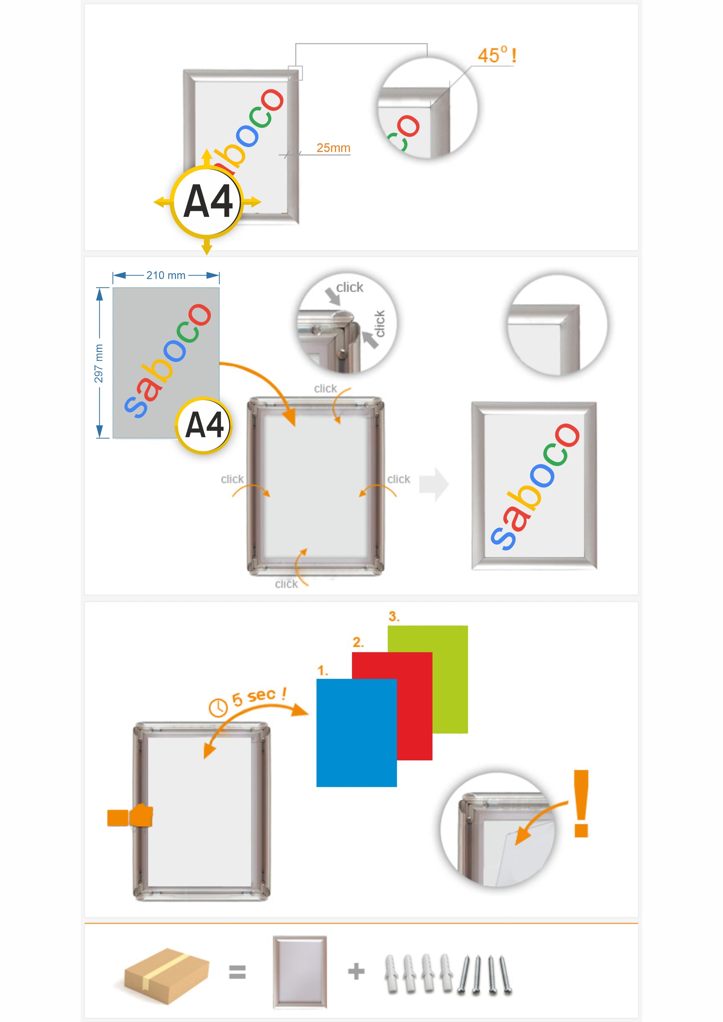 Rama Click A4 ( 210 x 297 mm )