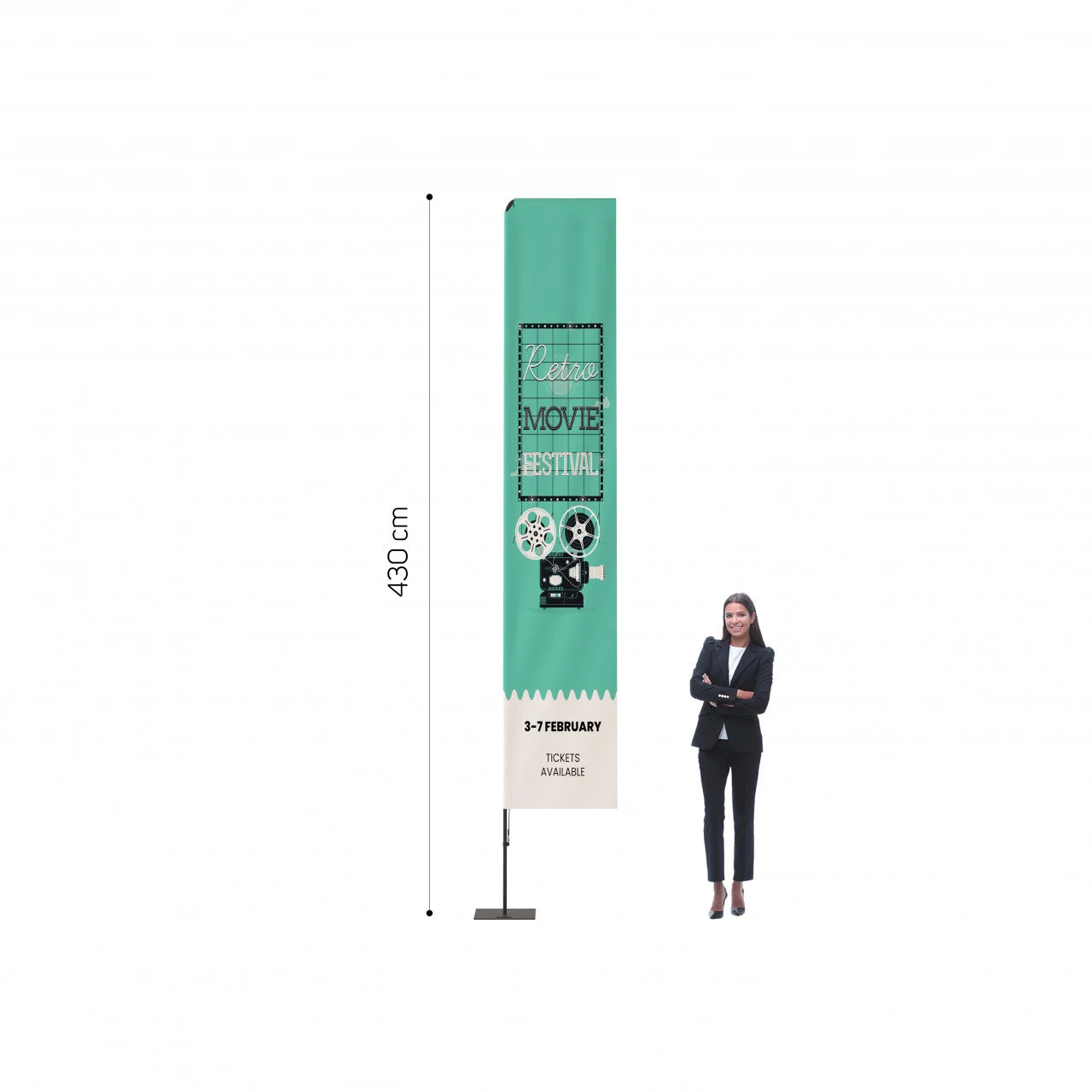 Steag Drept Mare 70 x 380 cm