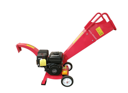 Tocator pentru crengi si vita de vie Micul Fermier, Ø50mm, motor benzina 7CP pentru rumegus